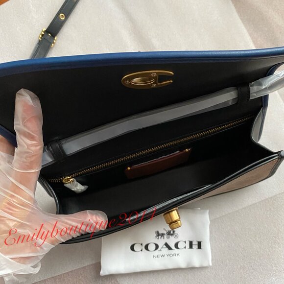 NWT Coach Retail 4547 Collection X Champion Turnlock Clutch In Signature Bag - Picture 13 of 15